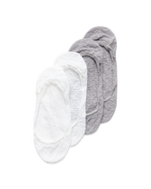 ECCO FOOTIES (2 Pairs Pack) - Blanco/Gris